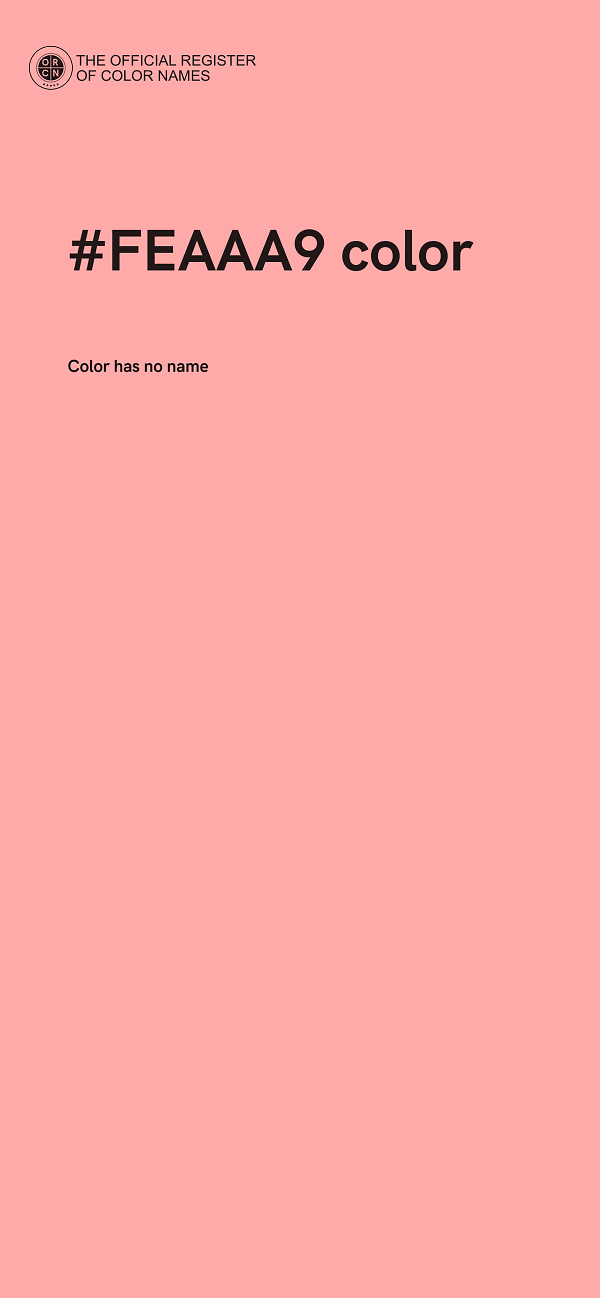 #FEAAA9 color image