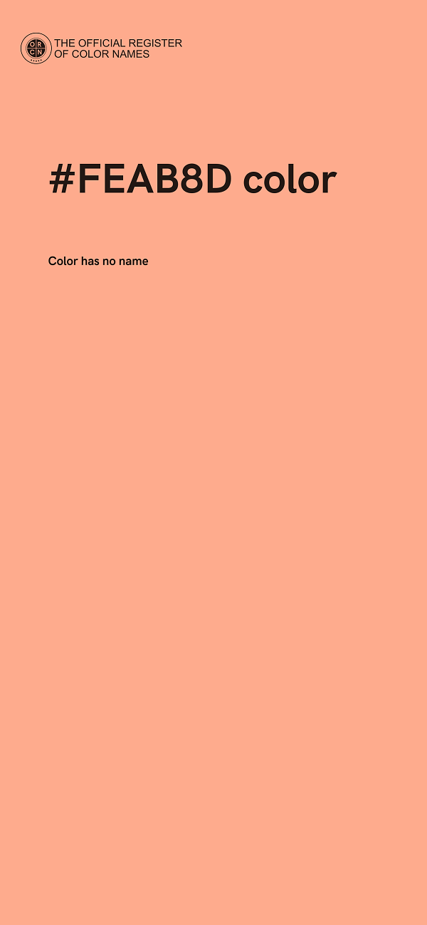 #FEAB8D color image