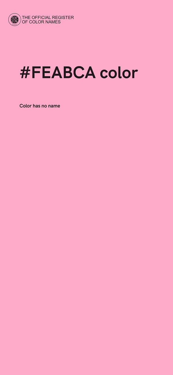 #FEABCA color image