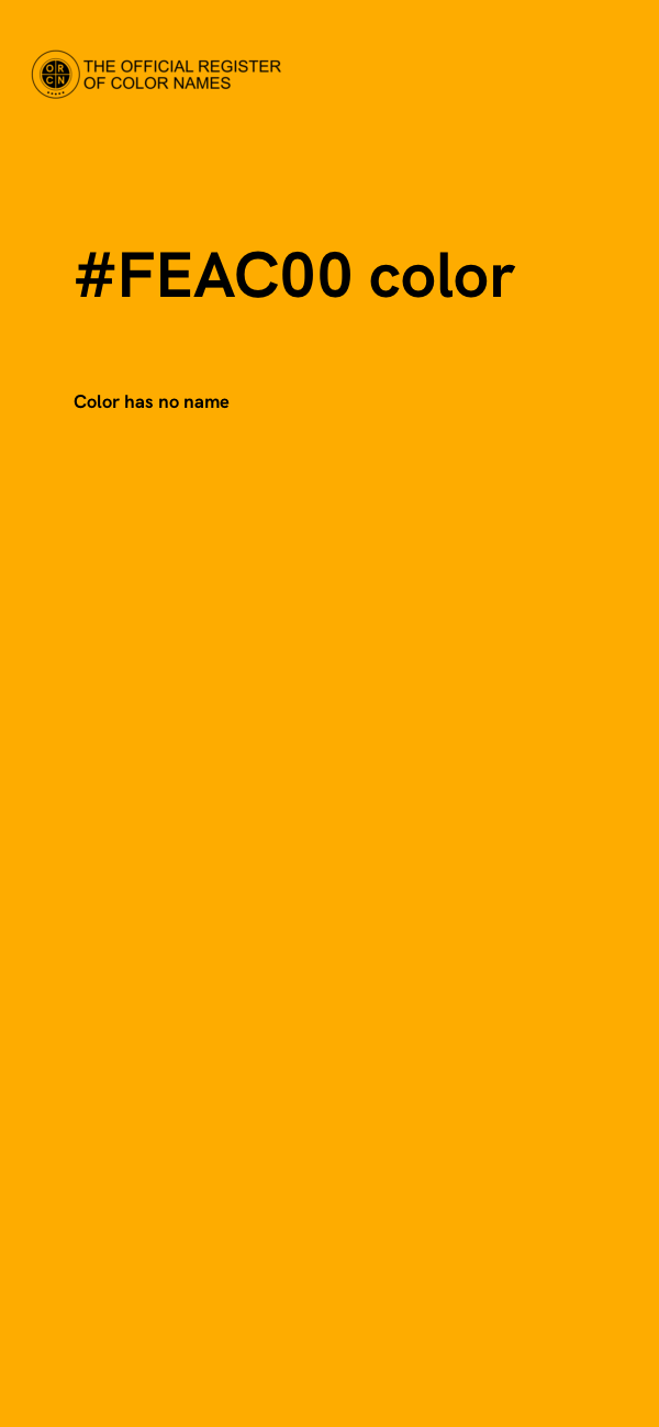 #FEAC00 color image