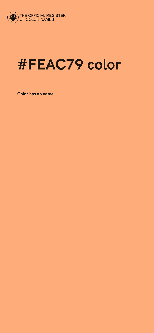#FEAC79 color image
