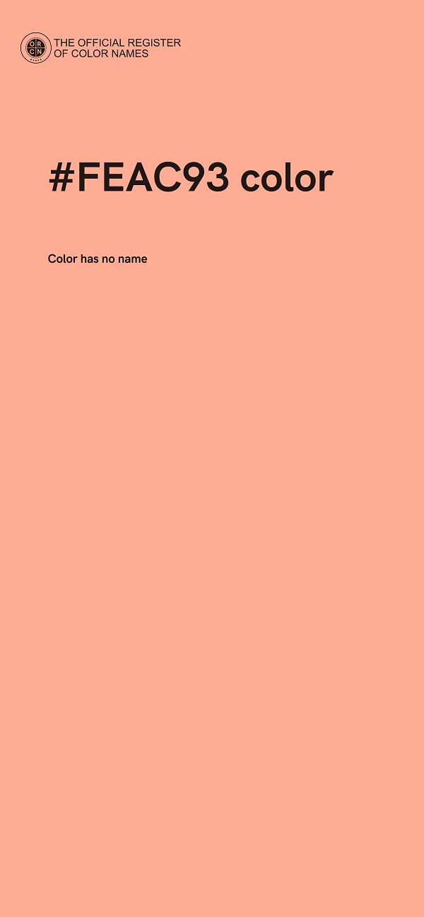 #FEAC93 color image