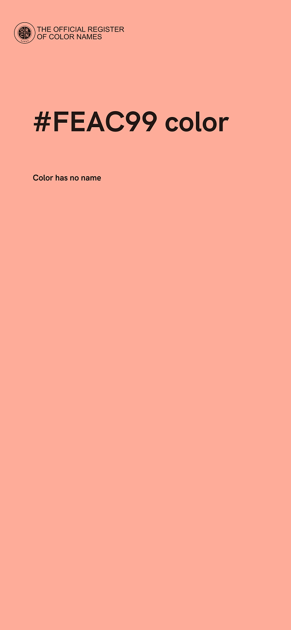 #FEAC99 color image