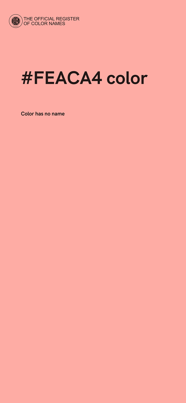 #FEACA4 color image