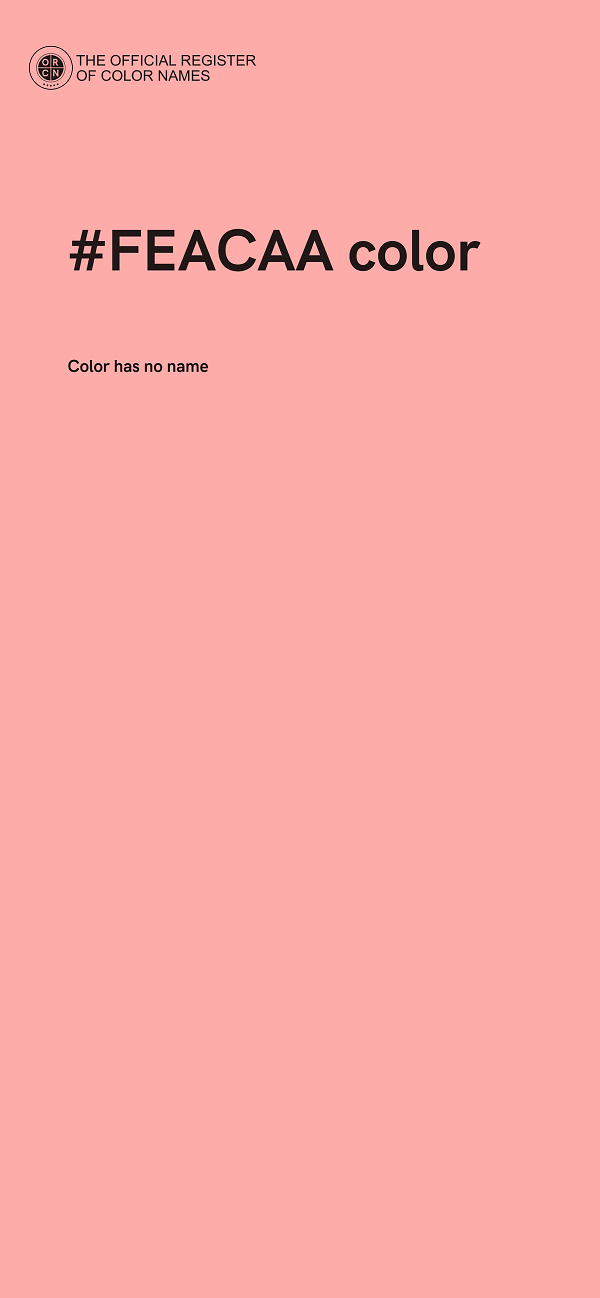 #FEACAA color image