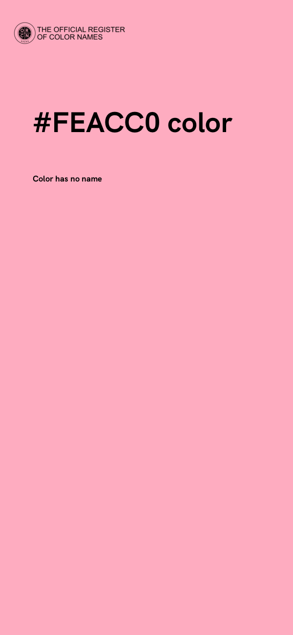 #FEACC0 color image