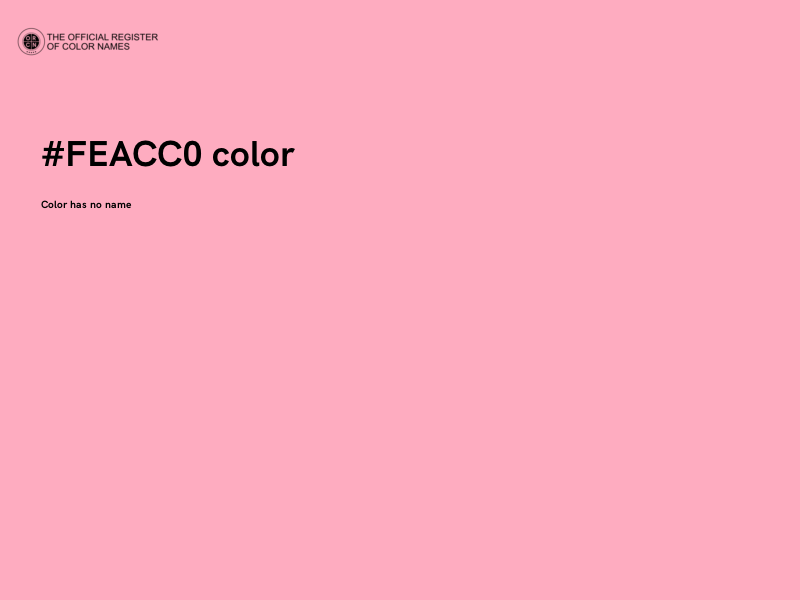 #FEACC0 color image