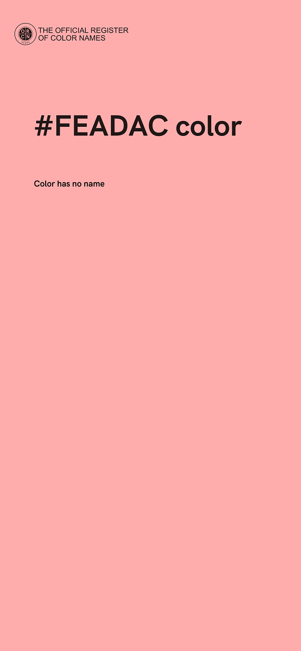 #FEADAC color image
