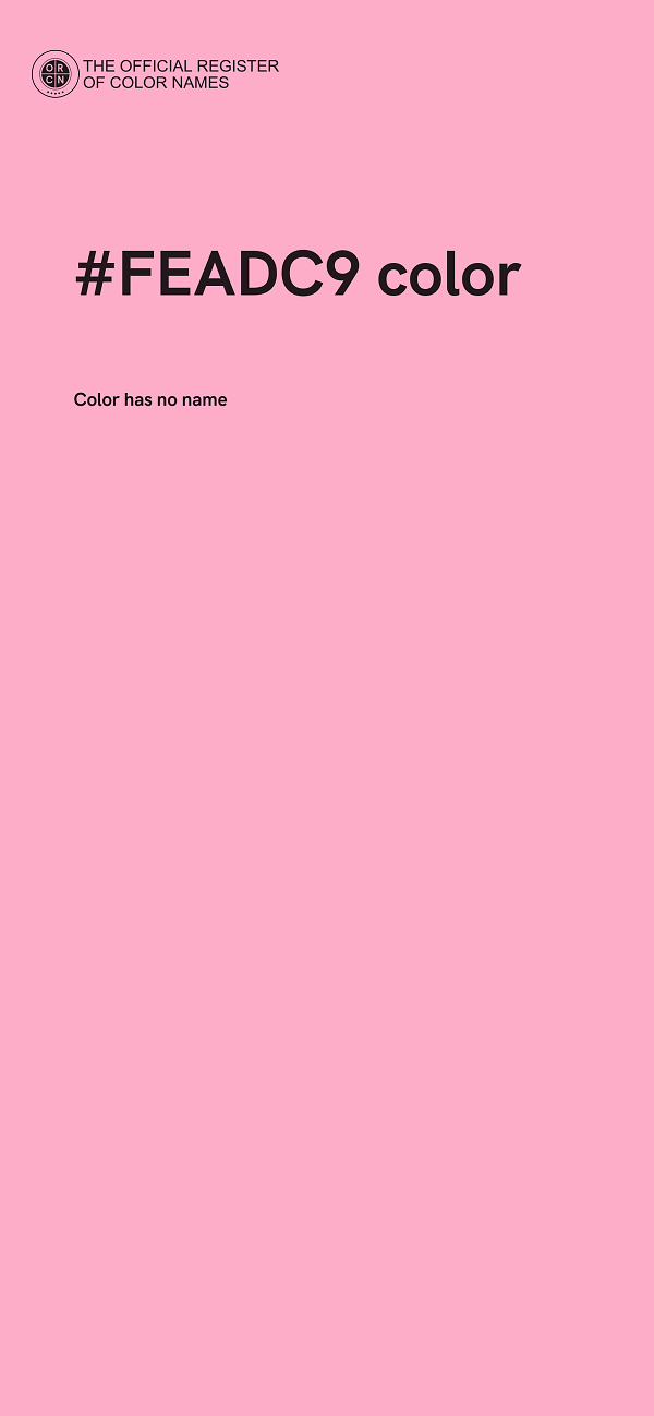 #FEADC9 color image