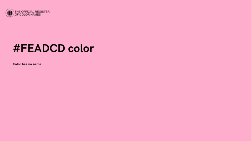 #FEADCD color image