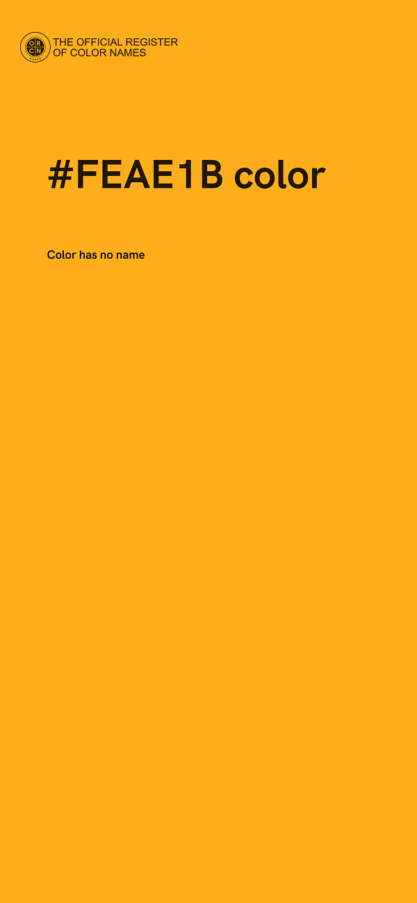 #FEAE1B color image
