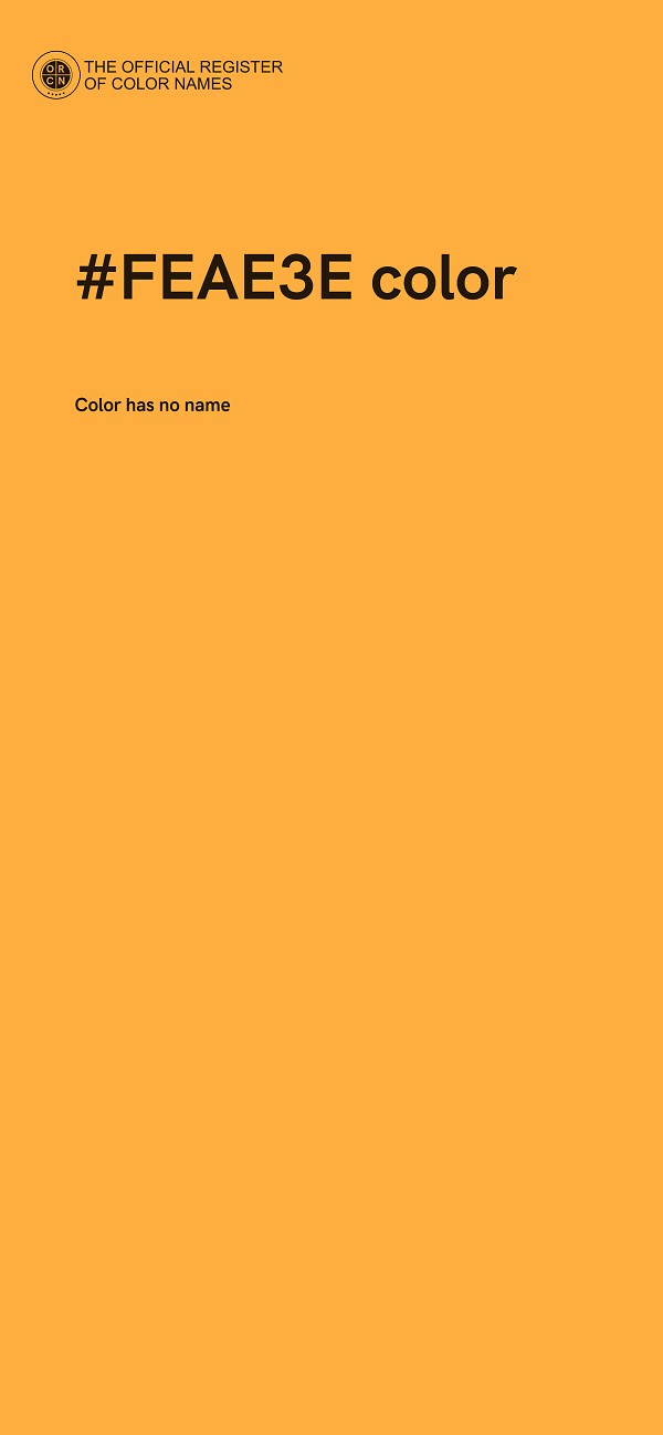 #FEAE3E color image
