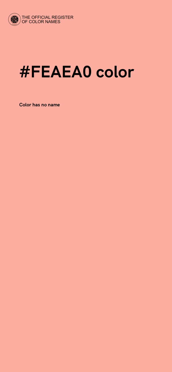 #FEAEA0 color image