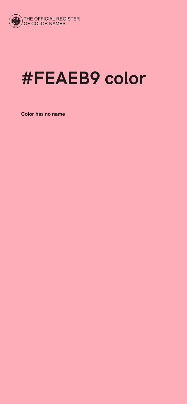 #FEAEB9 color image