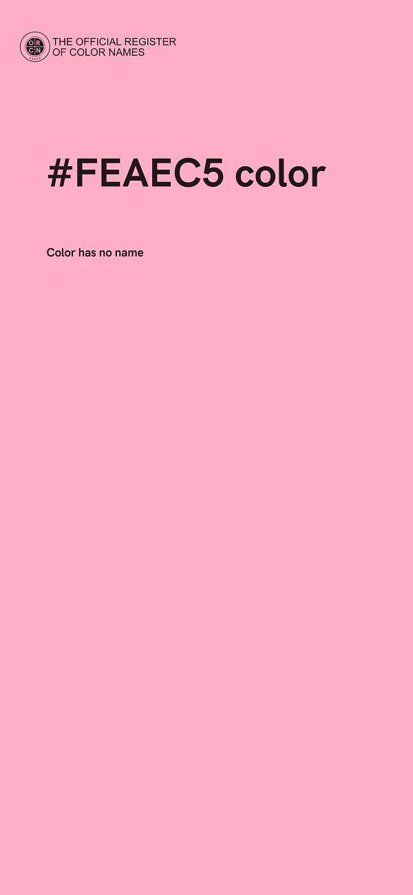 #FEAEC5 color image