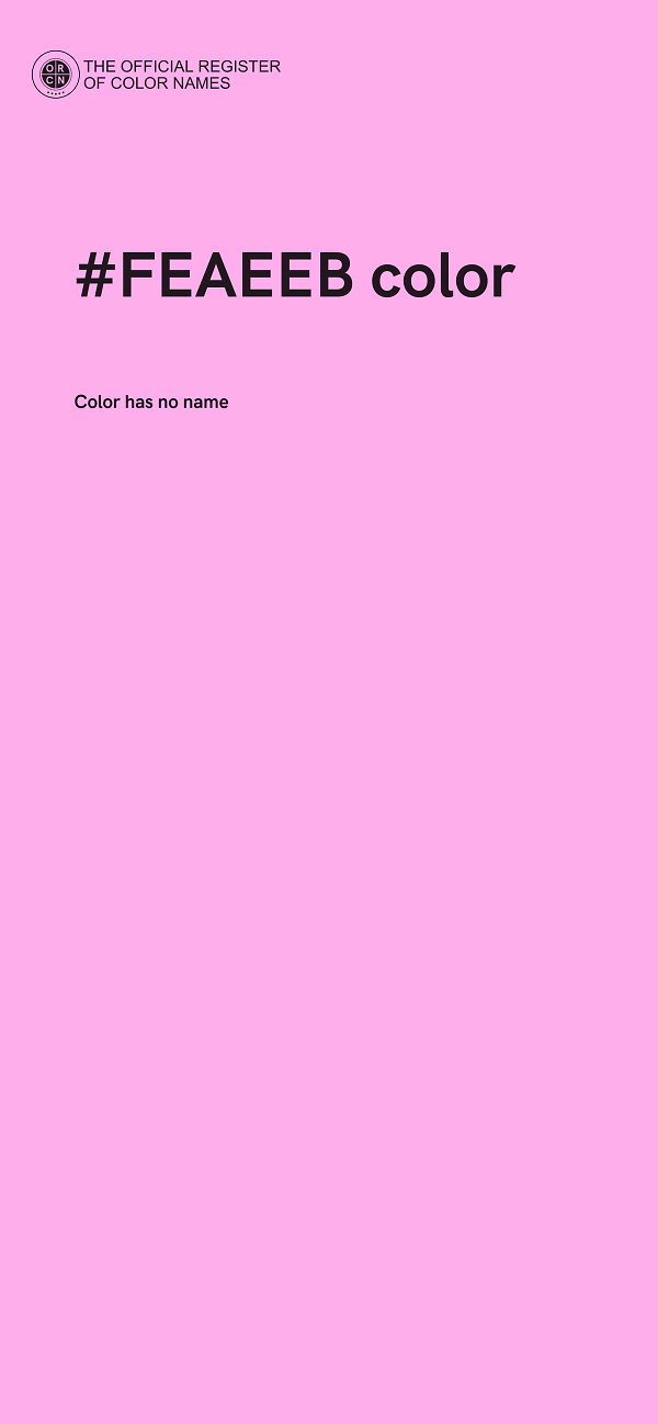 #FEAEEB color image