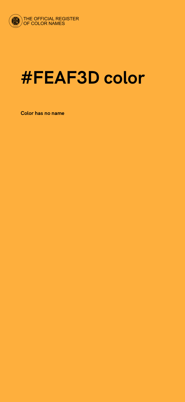 #FEAF3D color image