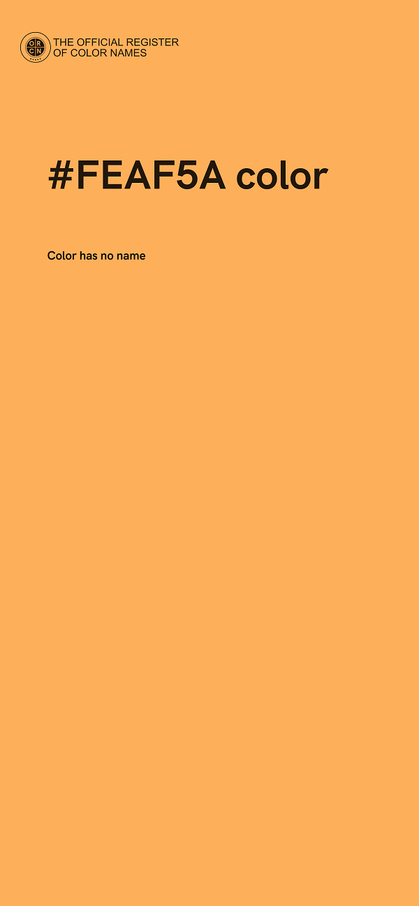 #FEAF5A color image