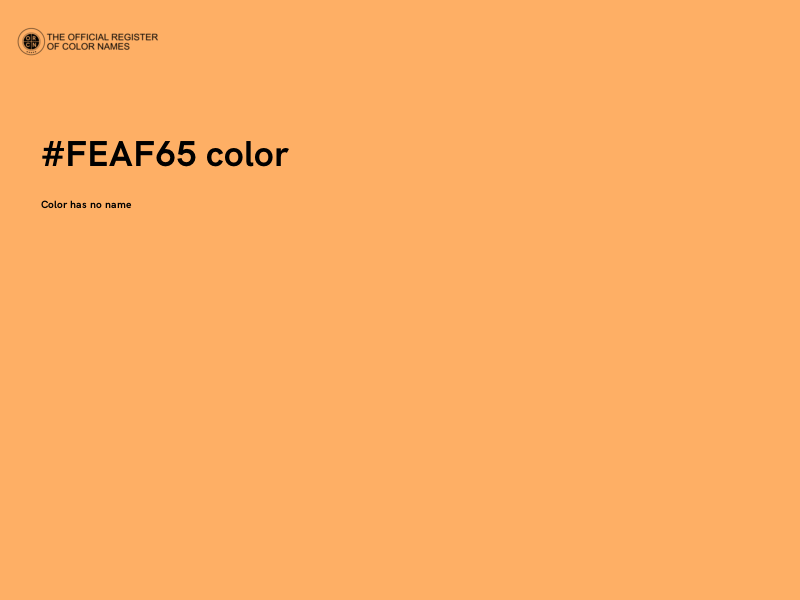 #FEAF65 color image