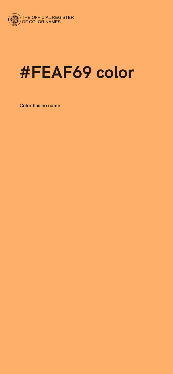 #FEAF69 color image
