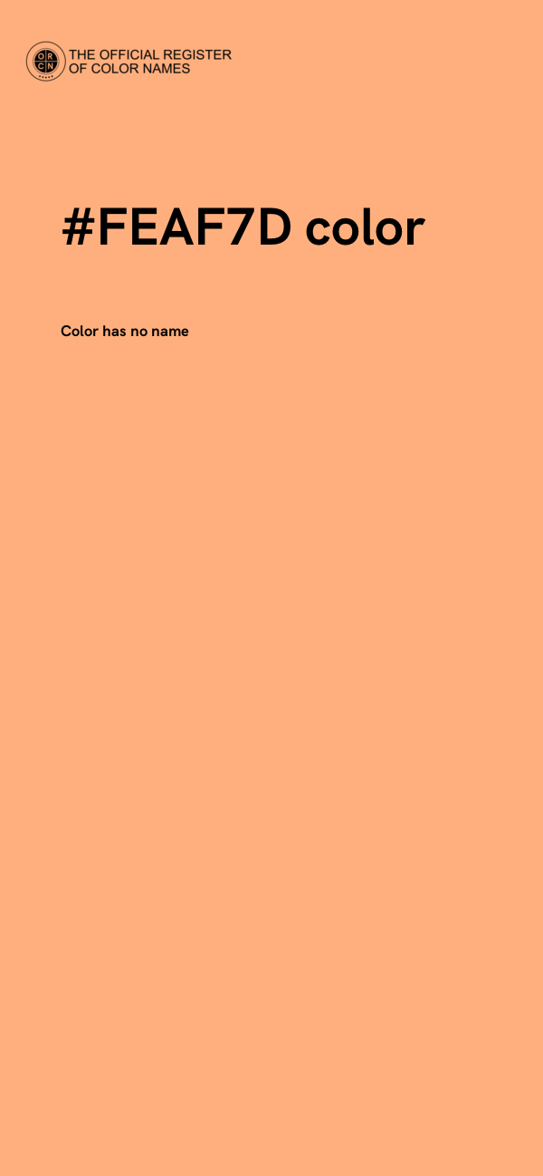 #FEAF7D color image