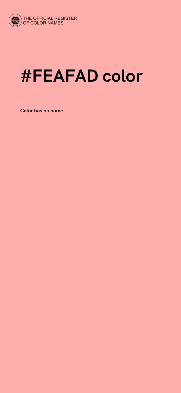 #FEAFAD color image
