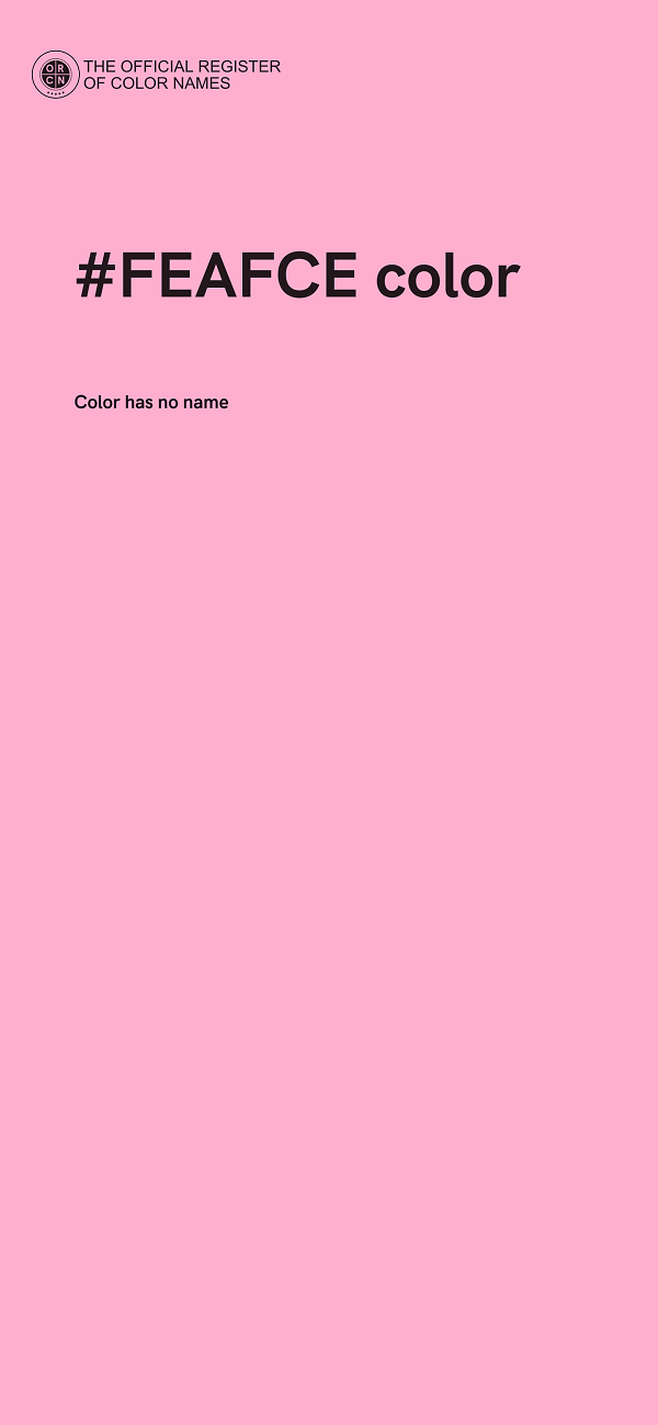 #FEAFCE color image