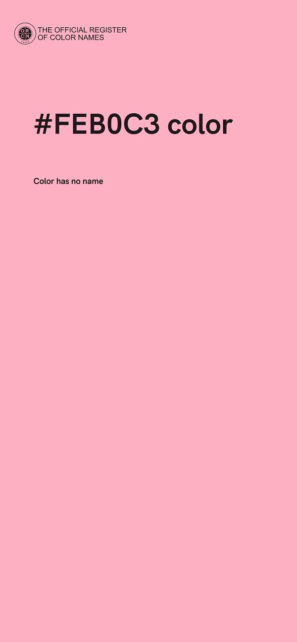 #FEB0C3 color image