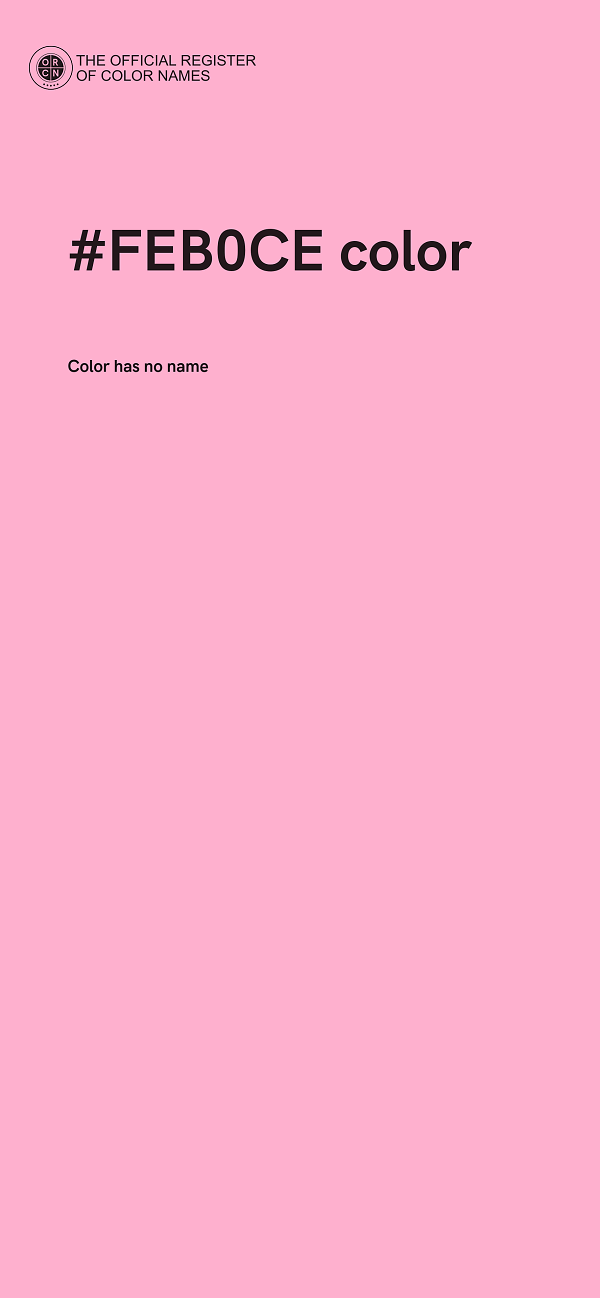 #FEB0CE color image