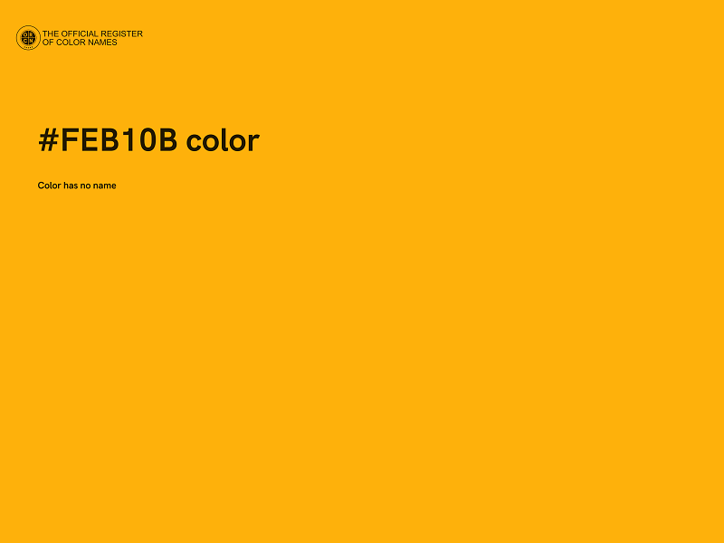 #FEB10B color image