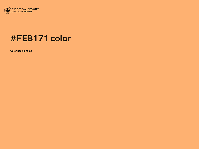 #FEB171 color image