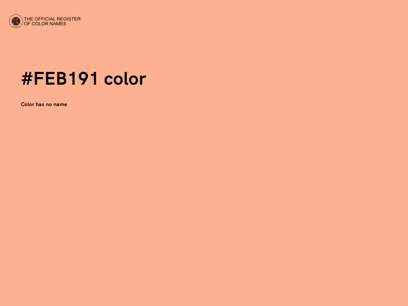 #FEB191 color image