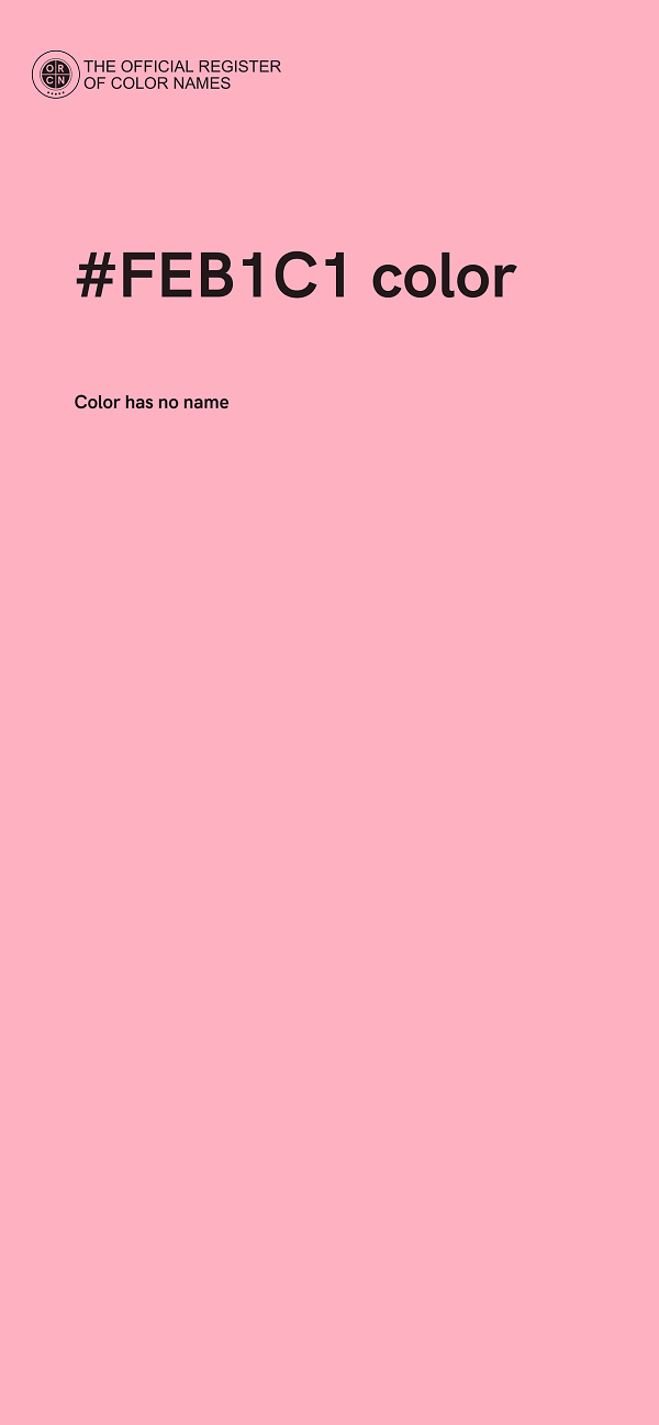 #FEB1C1 color image