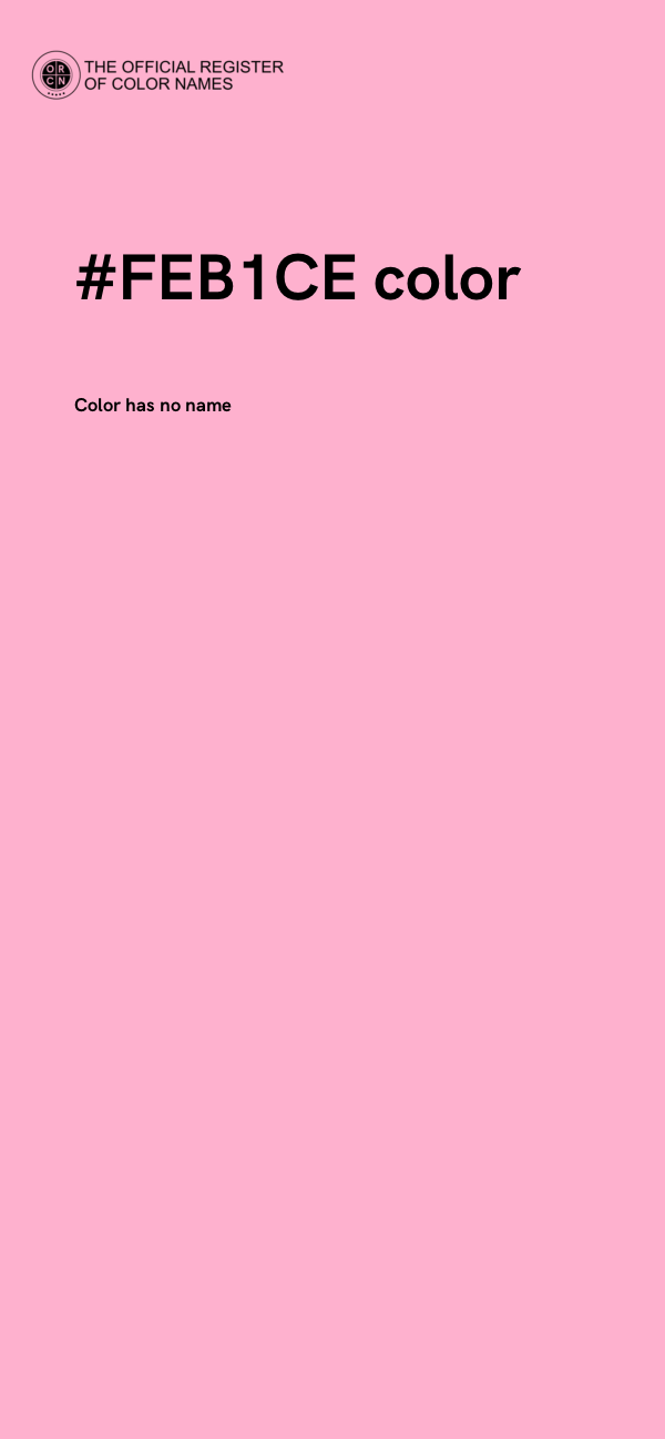 #FEB1CE color image