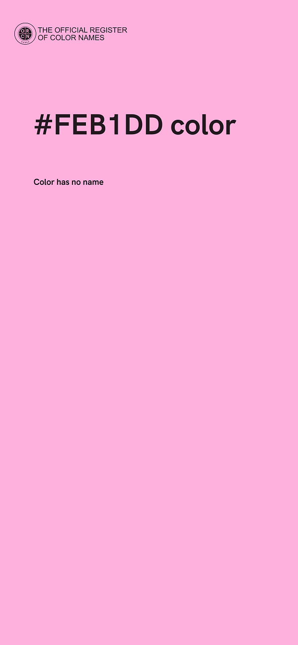 #FEB1DD color image