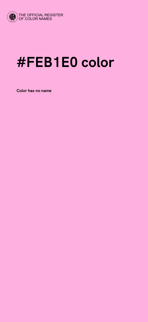 #FEB1E0 color image