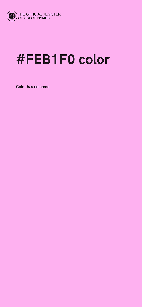 #FEB1F0 color image