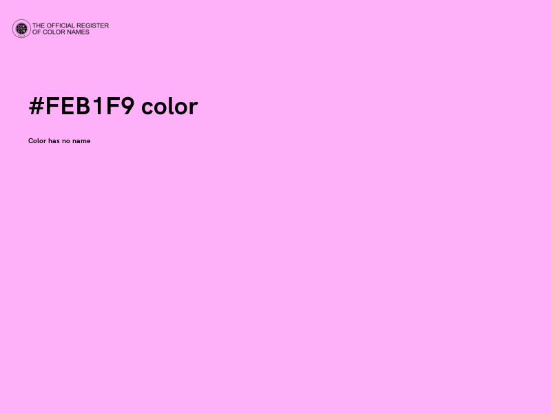 #FEB1F9 color image