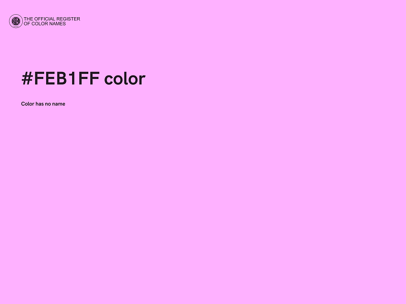 #FEB1FF color image