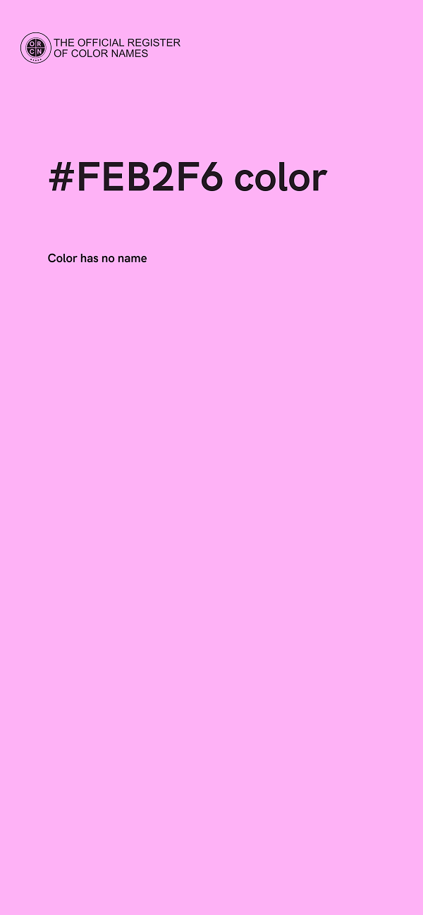 #FEB2F6 color image