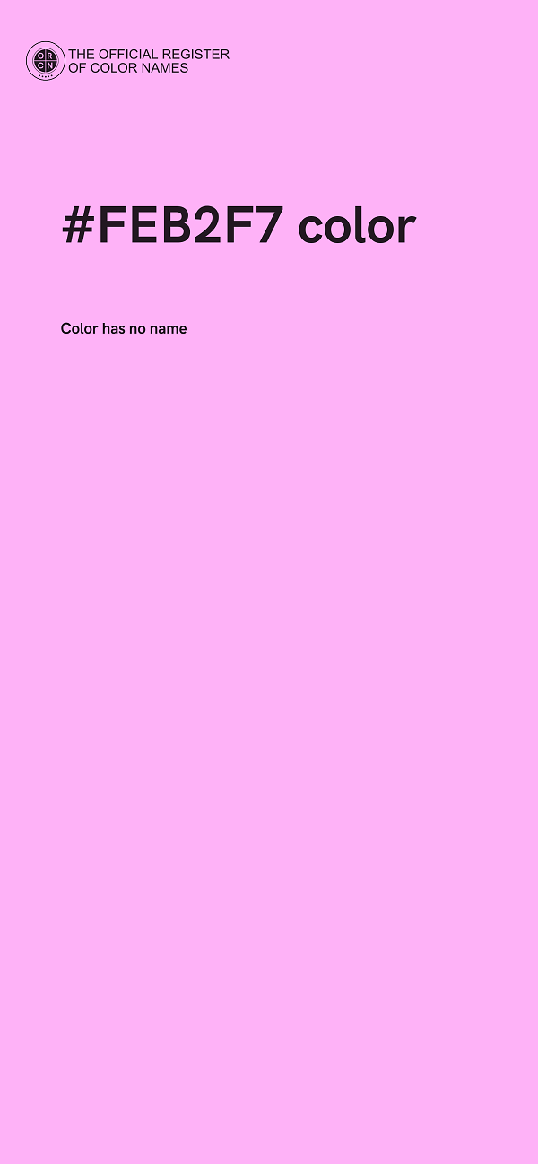 #FEB2F7 color image