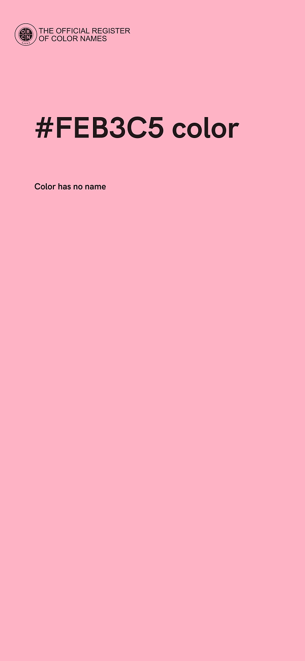 #FEB3C5 color image