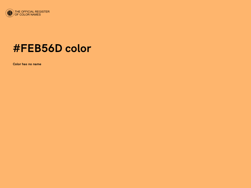 #FEB56D color image