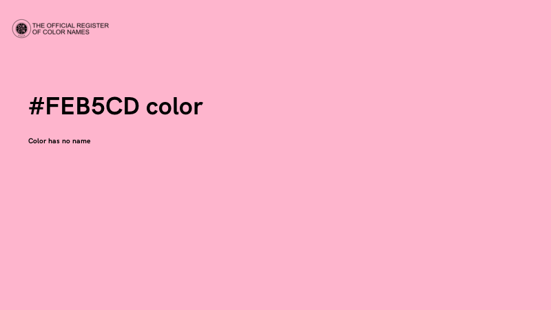 #FEB5CD color image