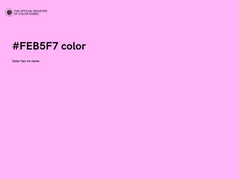 #FEB5F7 color image