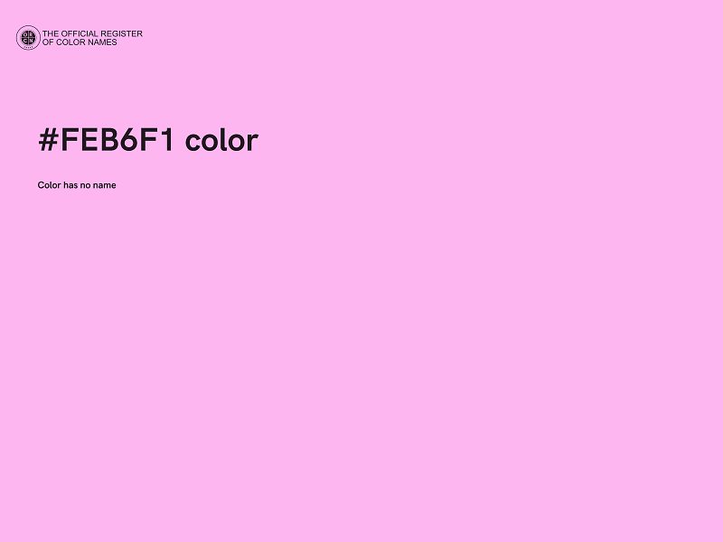 #FEB6F1 color image