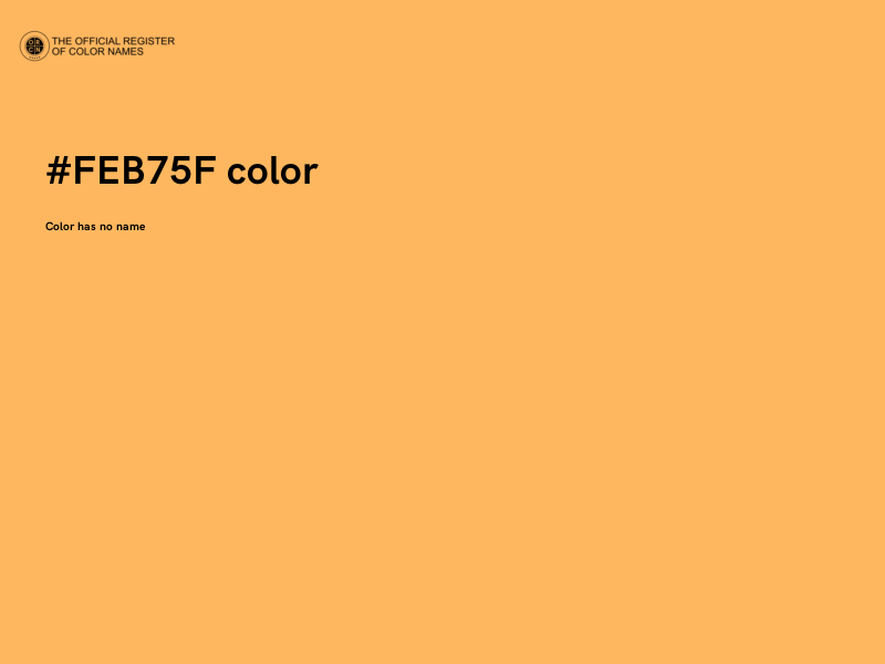 #FEB75F color image