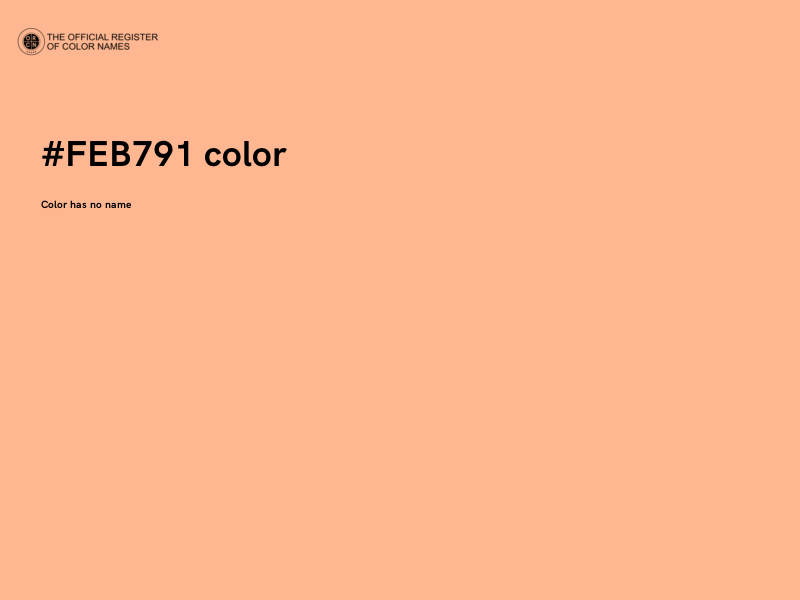 #FEB791 color image