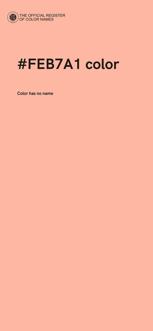 #FEB7A1 color image