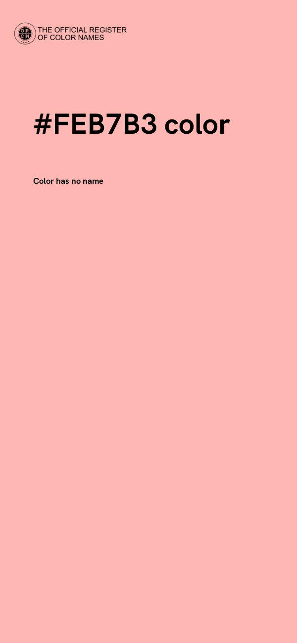 #FEB7B3 color image